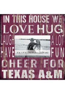 Texas A&amp;M Aggies In This House 10x10 Picture Frame