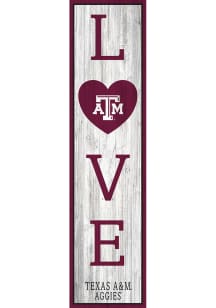 Texas A&amp;M Aggies 24 Inch Love Leaner Sign