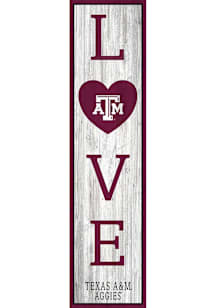 Texas A&M Aggies 24 Inch Love Leaner Sign - Maroon