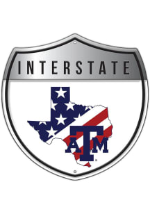 Texas A&amp;M Aggies Patriotic Interstate Metal Sign