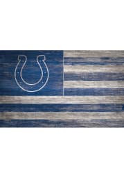 Indianapolis Colts Distressed Flag 11x19 Sign
