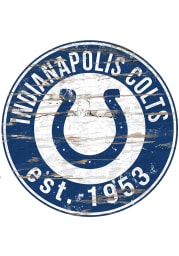 Indianapolis Colts Established Date Circle 24 Inch Sign
