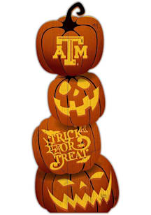 Texas A&M Aggies Pumpkin Stack Leaner Sign - Maroon