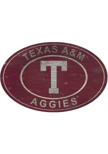 Texas A&amp;M Aggies 46 Inch Heritage Oval Sign