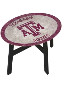 Texas A&amp;M Aggies Distressed Side Maroon End Table