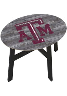 Texas A&amp;M Aggies Logo Heritage Side Maroon End Table