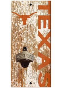 Texas Longhorns Distressed Bottle Opener Sign - Burnt Orange