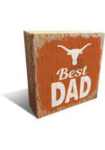 Texas Longhorns Best Dad Block Sign