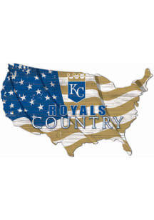 Kansas City Royals USA Shape Flag Cutout Sign