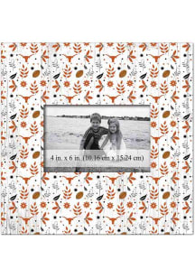 Texas Longhorns Floral Pattern Picture Frame
