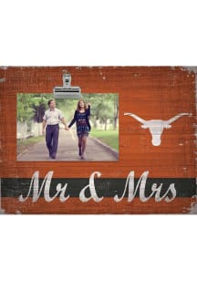 Texas Longhorns Mr and Mrs Clip Picture Frame