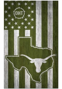 Texas Longhorns 11x19 OHT Military Flag Sign
