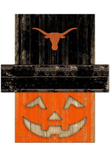 Texas Longhorns Pumpkin Head Sign