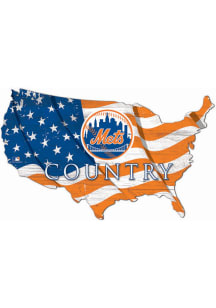 New York Mets USA Shape Flag Cutout Sign