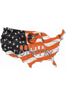 Baltimore Orioles USA Shape Flag Cutout Sign