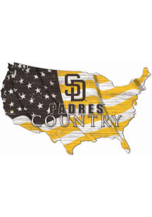 San Diego Padres USA Shape Flag Cutout Sign