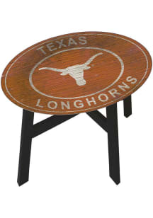 Texas Longhorns Logo Heritage Side Burnt Orange End Table