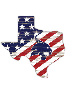 Texas State Bobcats 12 Inch USA State Cutout Sign