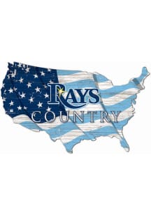 Tampa Bay Rays USA Shape Flag Cutout Sign