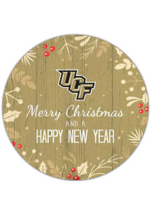 UCF Knights Merry Christmas and New Year Circle Sign