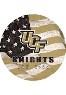 UCF Knights Team Color Flag 12 Inch Circle Sign - Green