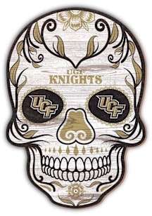 UCF Knights 12 Inch Sugar Skull Sign - Green
