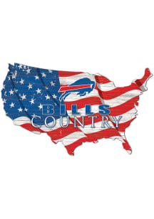 Buffalo Bills USA Shape Flag Cutout Sign