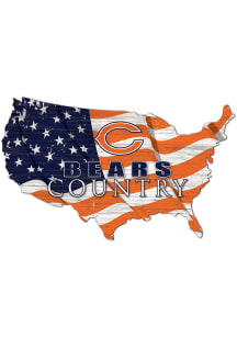 Chicago Bears USA Shape Flag Cutout Sign