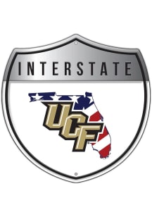 UCF Knights Patriotic Interstate Metal Sign