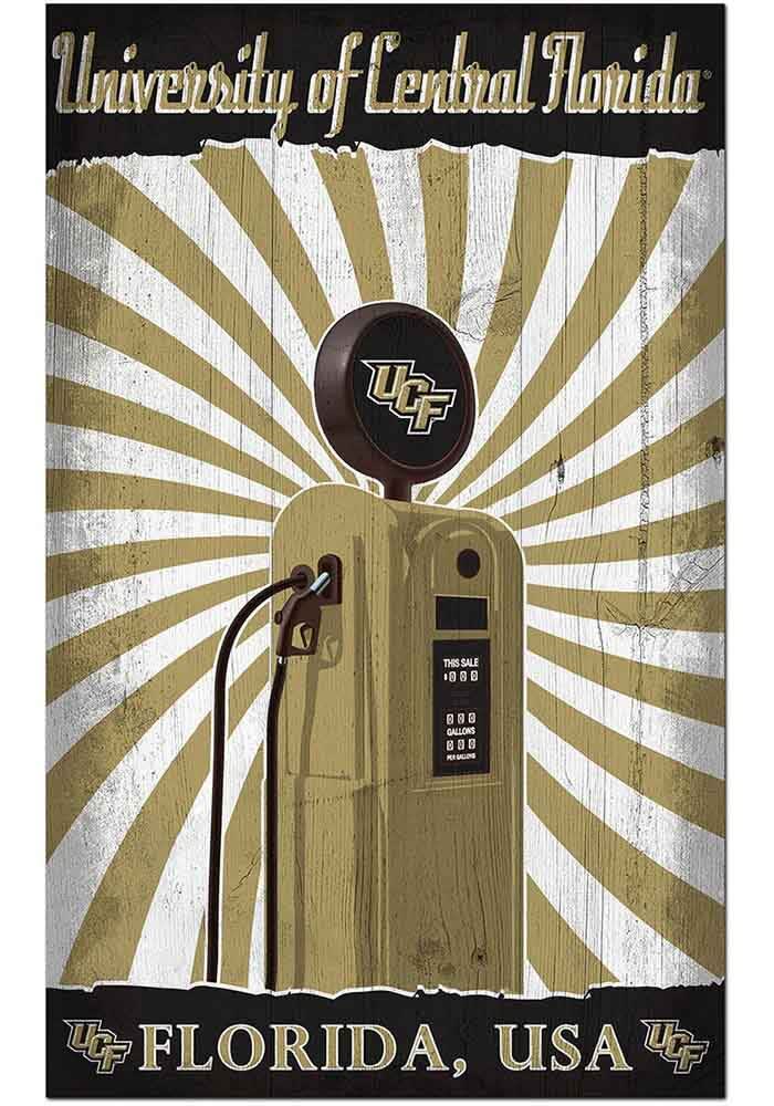 UCF Knights GREEN Retro Pump Location Sign - 326212217