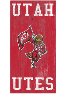 Utah Utes Heritage Logo 6x12 Sign