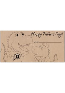 Utah Utes Fathers Day Coloring Sign