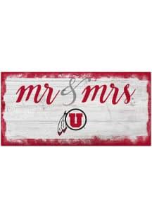 Utah Utes Script Mr and Mrs Sign