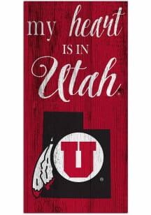Utah Utes My Heart State Sign