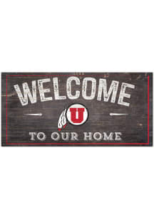 Utah Utes Welcome Distressed Sign
