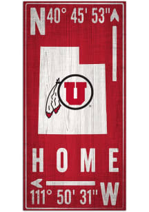 Utah Utes Coordinate Sign