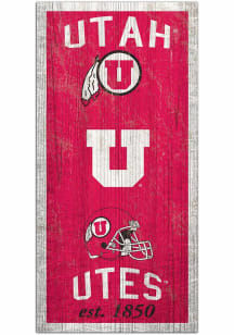 Utah Utes Heritage 6x12 Sign