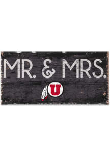 Utah Utes Mr and Mrs Sign
