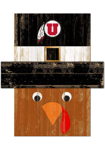 Utah Utes Turkey Head 6x5 Sign