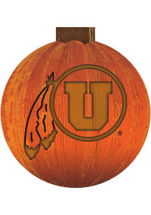 Utah Utes Halloween Pumpkin Sign