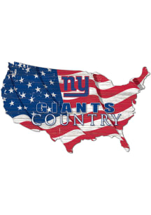 New York Giants USA Shape Flag Cutout Sign