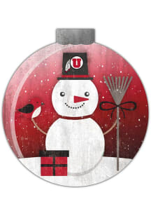 Utah Utes Snowglobe 12 Inch Sign