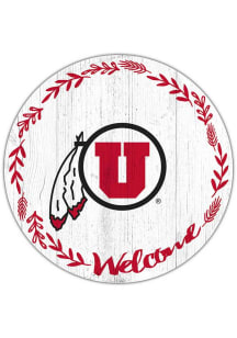 Utah Utes Welcome Circle Sign