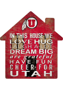 Utah Utes 12 inch House Sign