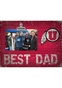 Utah Utes Best Dad Clip Picture Frame