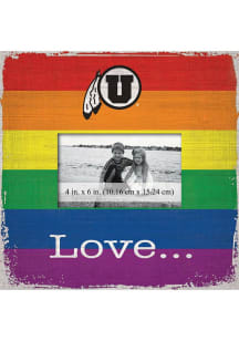 Utah Utes Love Pride Picture Frame