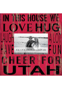 Utah Utes In This House 10x10 Picture Frame