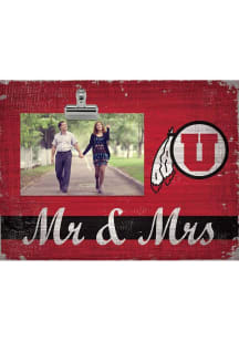 Utah Utes Mr and Mrs Clip Picture Frame