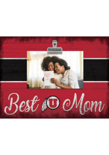 Utah Utes Best Mom Clip Picture Frame