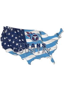 Tennessee Titans USA Shape Flag Cutout Sign